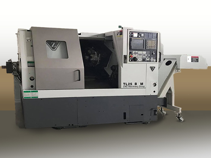 vista completa di tornio cmz tl25